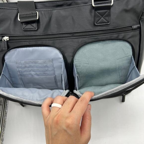 IHKWIP Cargo Catchall Tote with Two Crossbody Straps Metallic Black - Picture 16 of 16